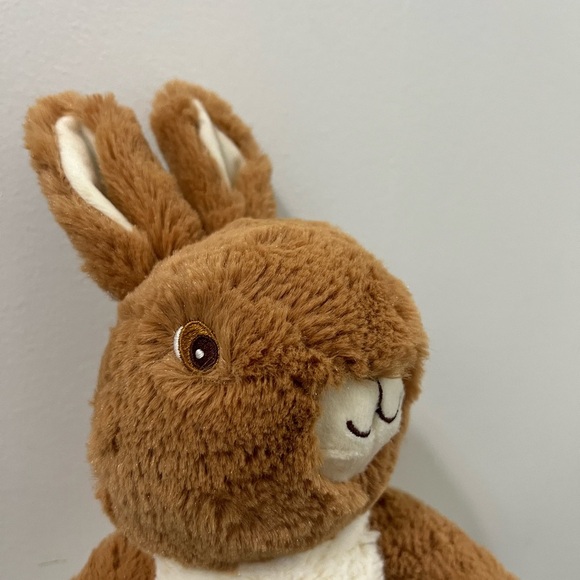 Peter Rabitt Brown and White Stuffed Bunny with Soft Fur - Picture 1 of 10
